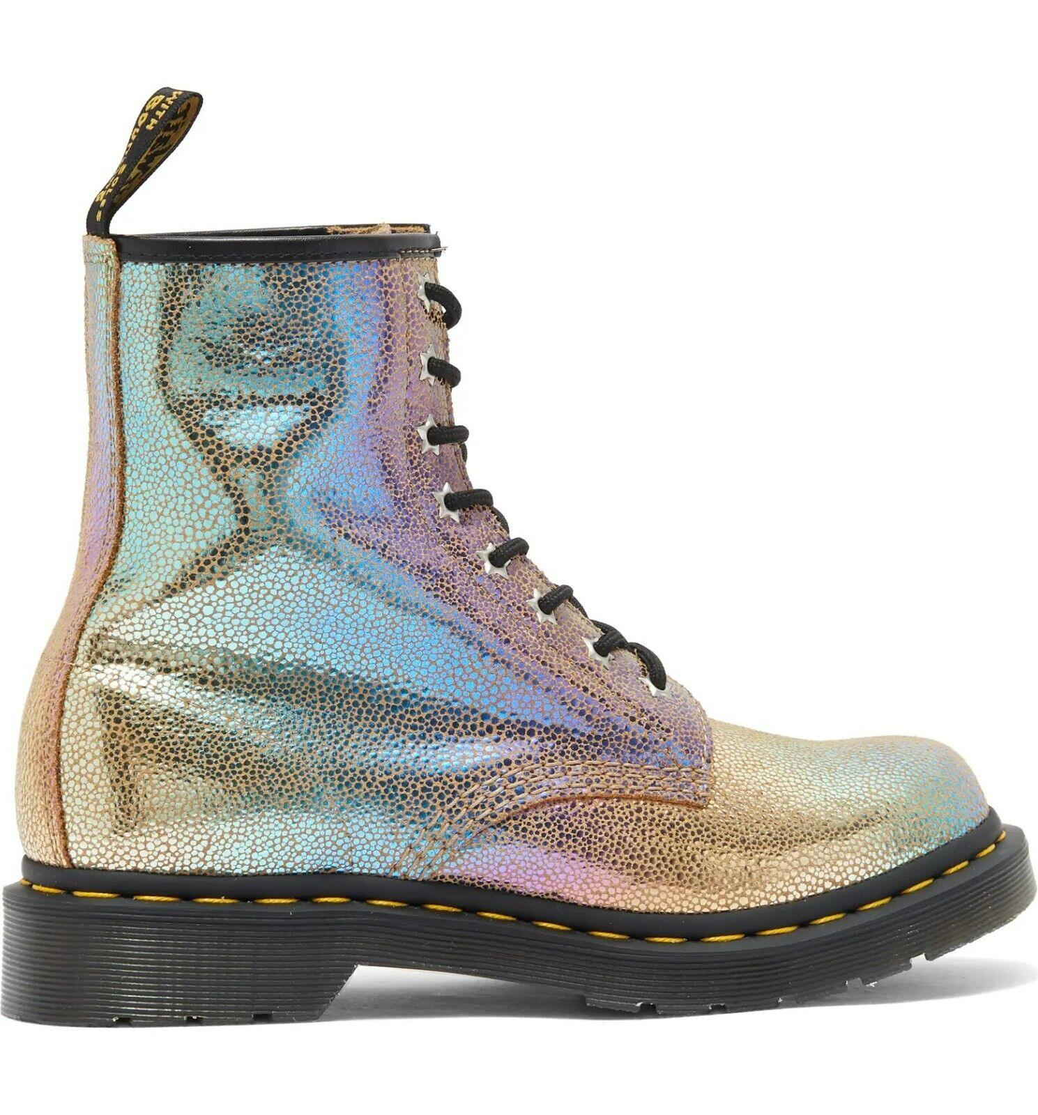 Dr. Martens 1460 Rainbow Ray Leather Lace Up Combat Boots Size US 8 EU 39 - SVNYFancy