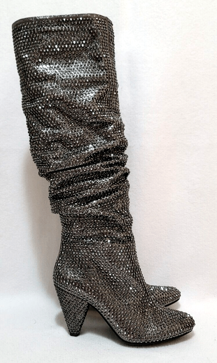 INC International Concepts  Crystal Boots Rhinestone Knee High Boots Size US 7 - SVNYFancy