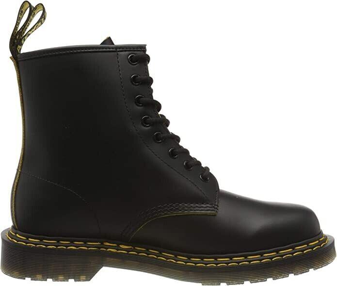 Dr. Martens 1460 Greasy Mens Lace Up 8 Eye Leather Boots  Black Size US 14 EU 48 - SVNYFancy