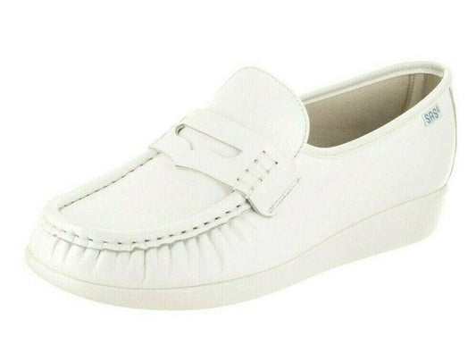 SAS Women's Classic Loafers Slip On White Size US 12M - SVNYFancy