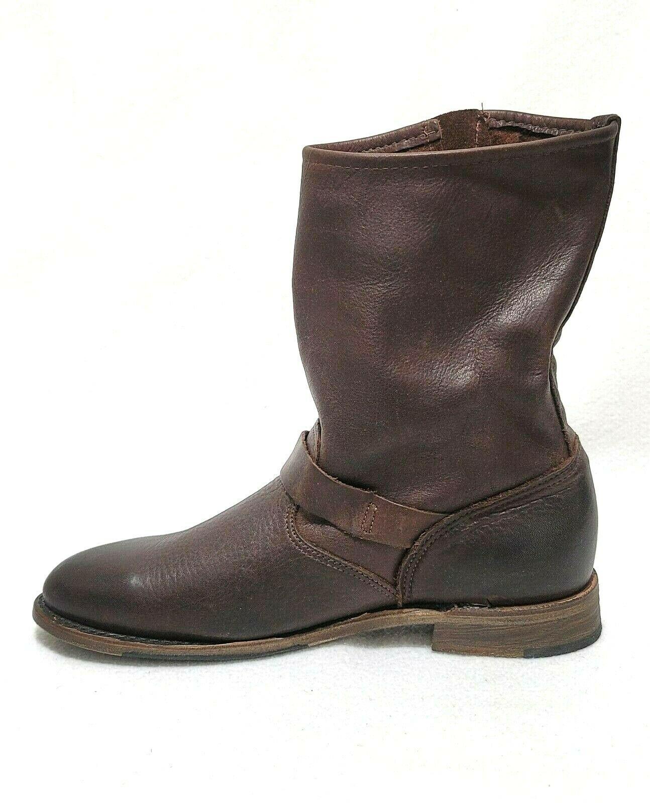 Walk Over Vintage Shoe Co leather Veronica Harness Slouchy Moto Boots Size US 10 - SVNYFancy