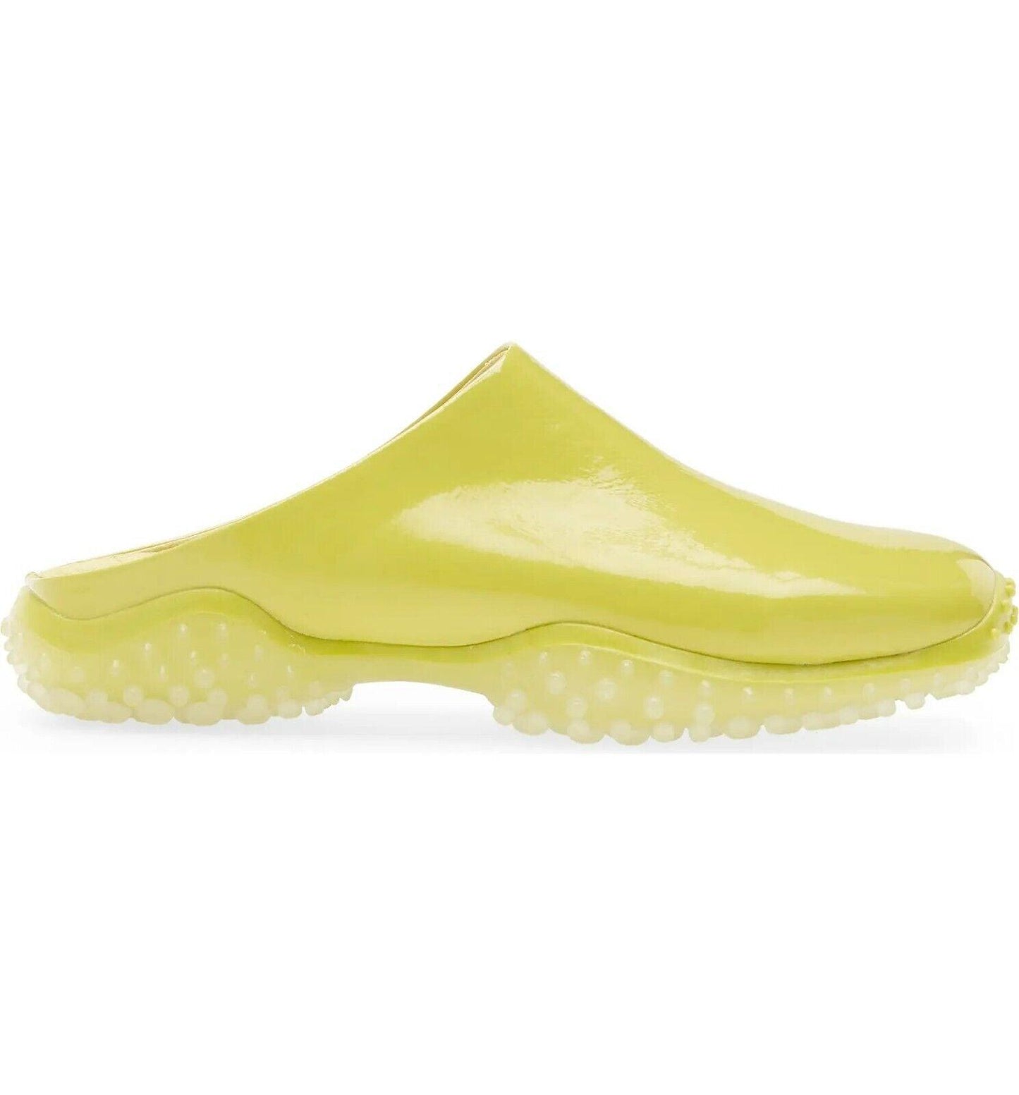 Jeffrey Campbell Lightyear Clog Mules Chartreuse Faux Patent Leather Size US 6.5 - SVNYFancy