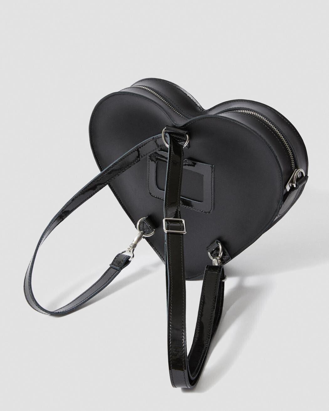 Dr. Martens Heart Bag Cross Bag Handbag Backpack Black Leather - SVNYFancy