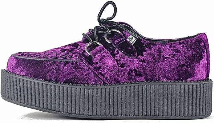 T.U.K. A8820 Unisex-Adult Creepers, Violet Velvet Viva Mondo Creeper  Size US 9 - SVNYFancy