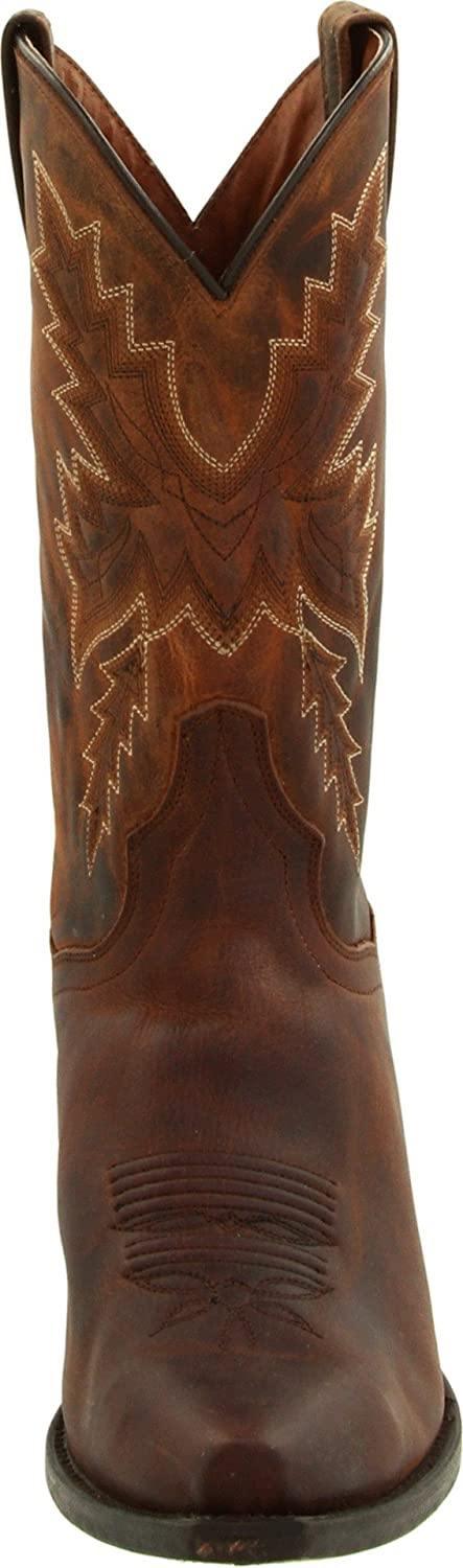 Dan Post Women's Cecilia Western Distressed Leather Cowgirl Brown Boots 9 M US - SVNYFancy